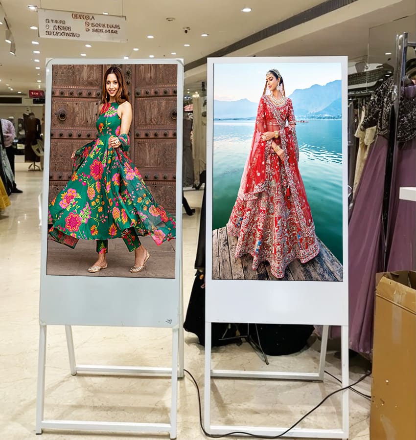 A-Frame Digital Standee with Signage Software | 3 Yrs Warranty