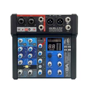 British Acoustics LiveMix 6FXU Analog PA Mixer - Image 3